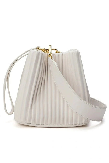 Celina Shoulder Bag - PU Leather Structured Convertible Carry
