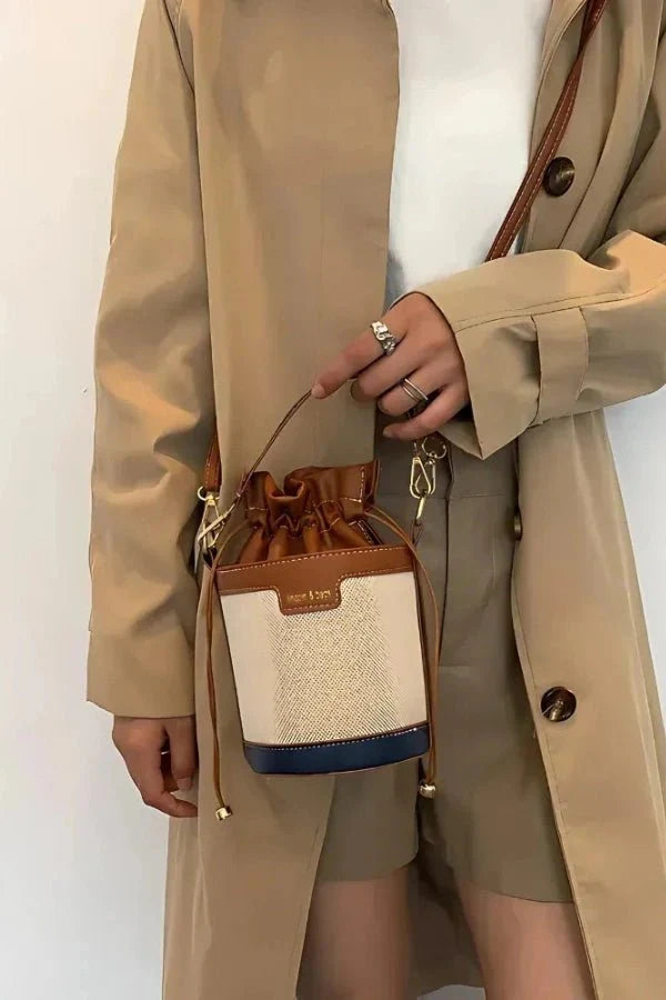 Mara Bucket Bag - PU Leather Drawstring Everyday Carry