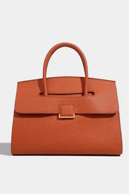 Lucia Crescent Bag - PU Leather & Nylon Shoulder Bag