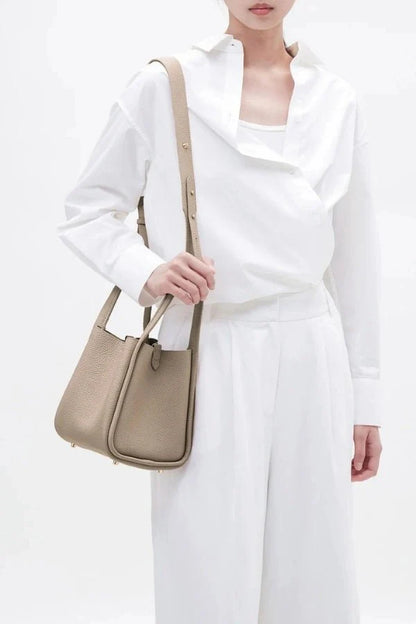 Rowan Bucket Bag - PU Leather Drawstring Everyday Carry