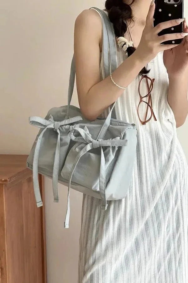 Celine Bow Tie Bag - PU Leather Charming Bow Details