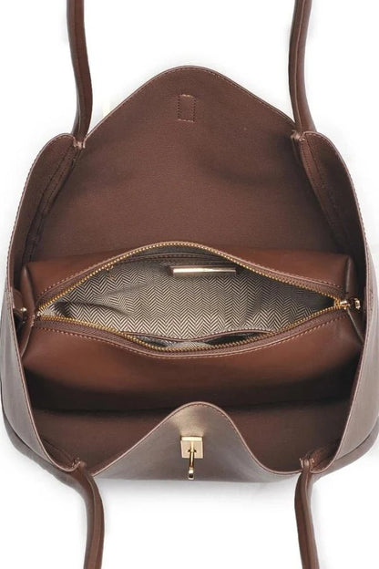 Rosalie Tote Bag - PU Leather Structured Everyday Carry