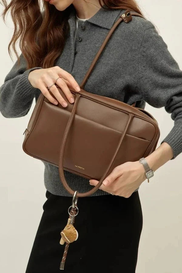Leila Shoulder Bag - PU Leather Structured Everyday Carry