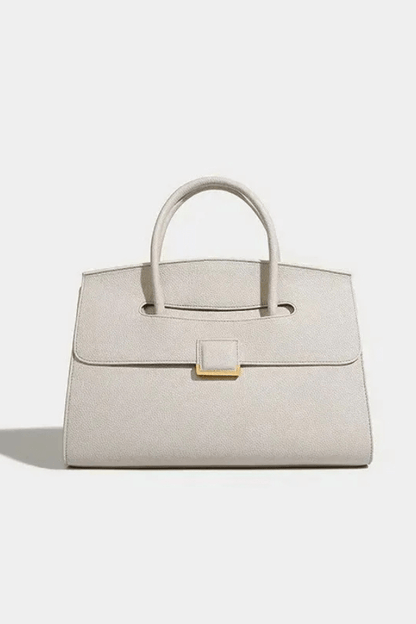 Lucia Crescent Bag - PU Leather & Nylon Shoulder Bag