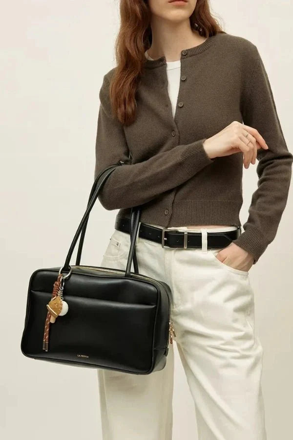 Leila Shoulder Bag - PU Leather Structured Everyday Carry