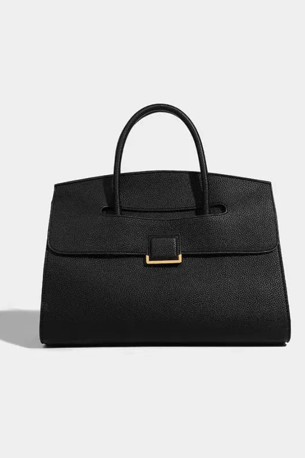 Lucia Crescent Bag - PU Leather & Nylon Shoulder Bag