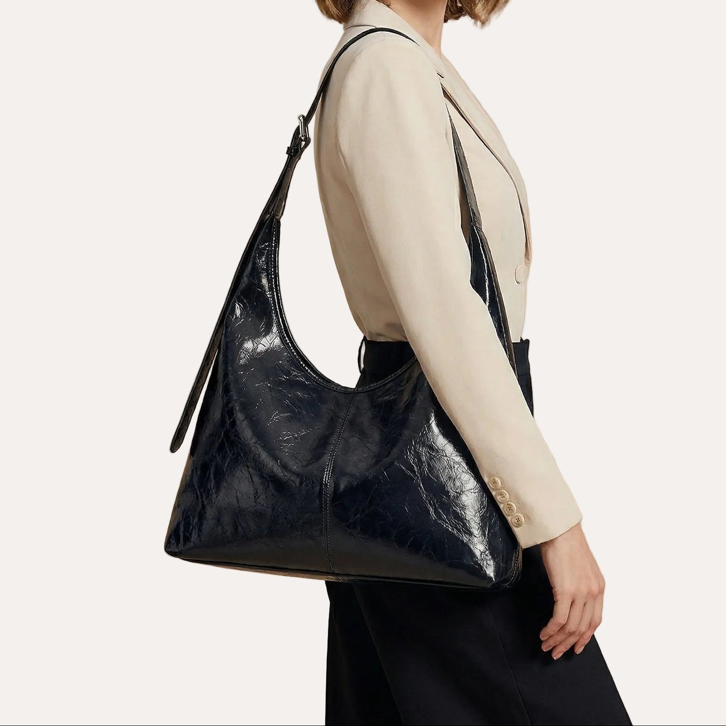 Sable Leather Tote Bag | Distressed Finish, Spacious Design