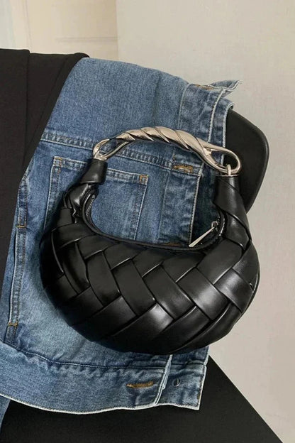 Willow Hobo Bag - PU Leather Braided Shoulder Carry