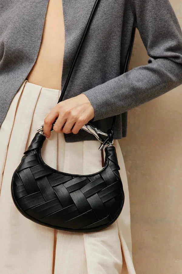 Willow Hobo Bag - PU Leather Braided Shoulder Carry