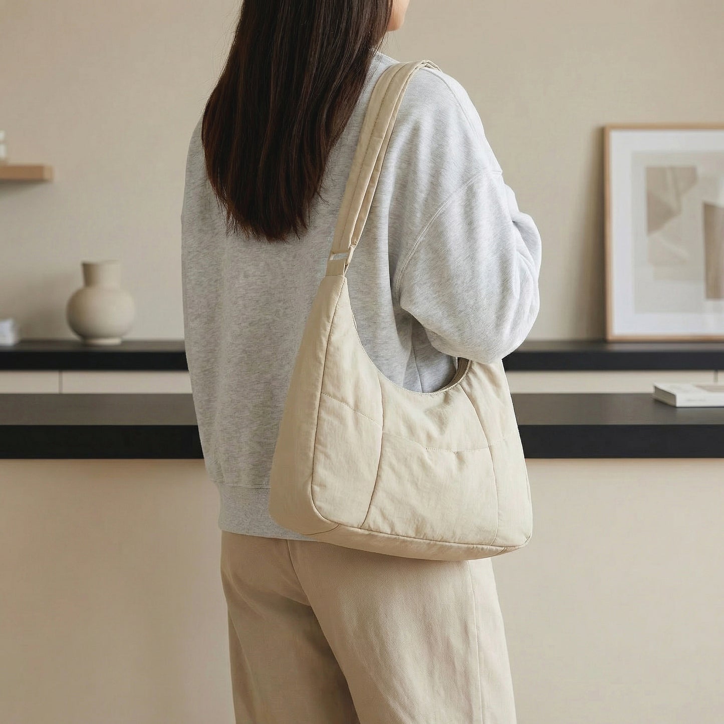 Bella Shoulder Bag | Soft Cloth, Casual Style for Women