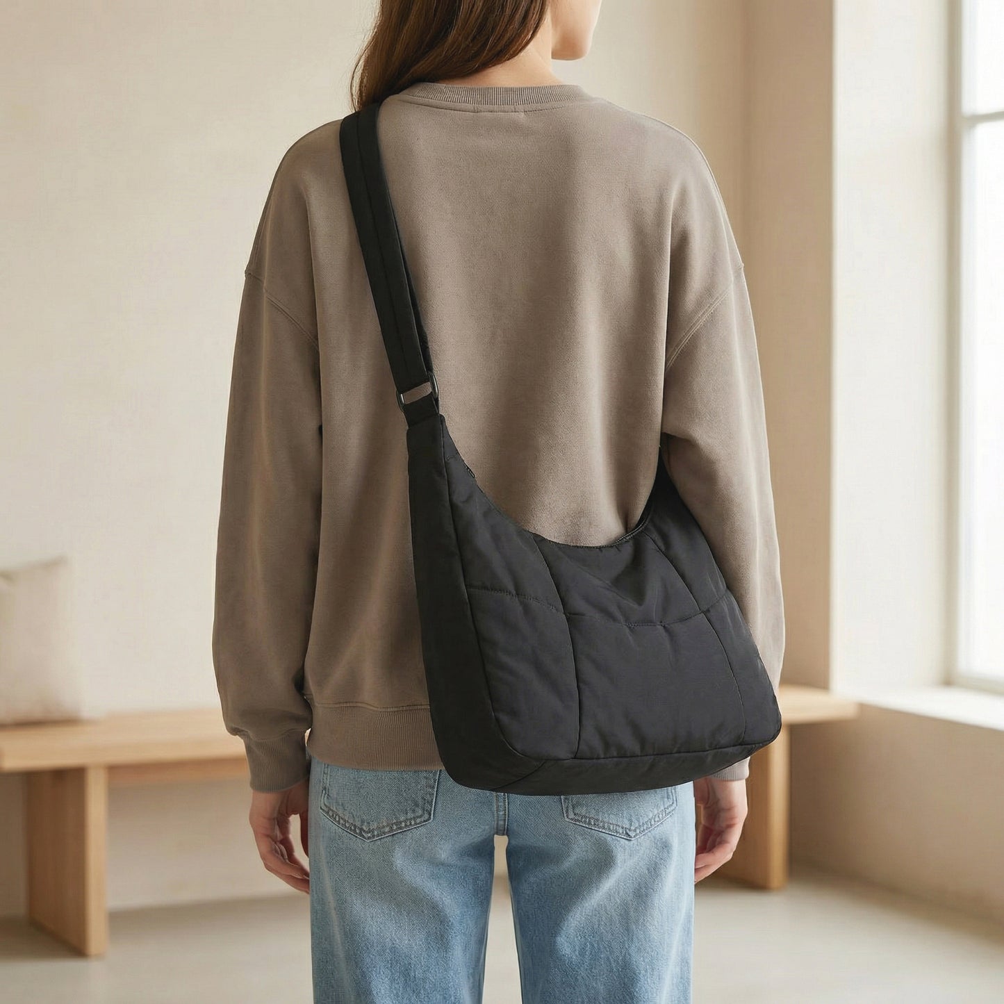 Bella Shoulder Bag | Soft Cloth, Casual Style for Women