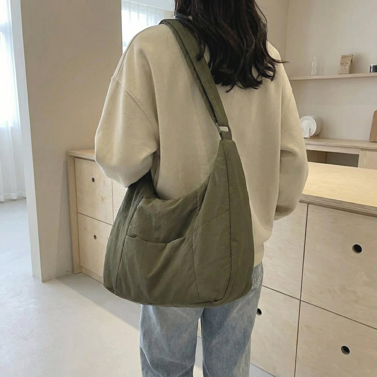 Bella Shoulder Bag | Soft Cloth, Casual Style for Women