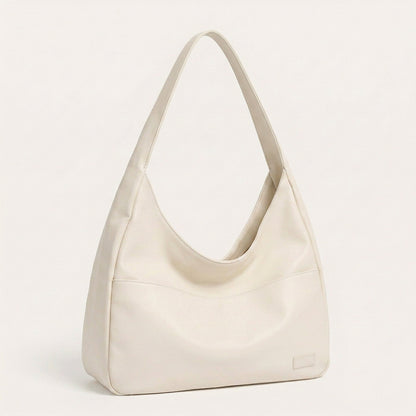 Zoey Shoulder Bag - PU Leather Adjustable Strap Carryall - Plus size model