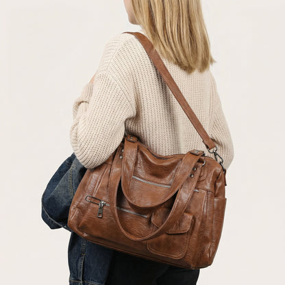 Jade Daily Tote Bag - Canvas Minimalist Shoulder Bag
