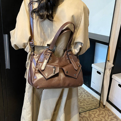 Pippa Shoulder Bag - PU Leather Structured Carry