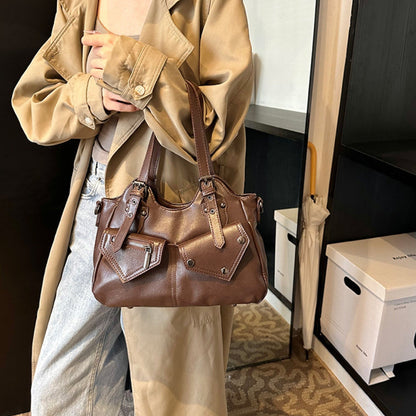 Pippa Shoulder Bag - PU Leather Structured Carry