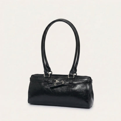 Celeste Structured Handbag - PU Leather Everyday Carry - Plus size model