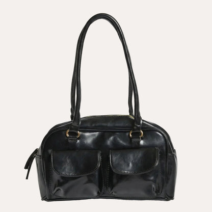 Louise Daily Shoulder Bag - Sleek PU Leather Everyday Carry
