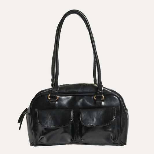 Louise Daily Shoulder Bag - Sleek PU Leather Everyday Carry
