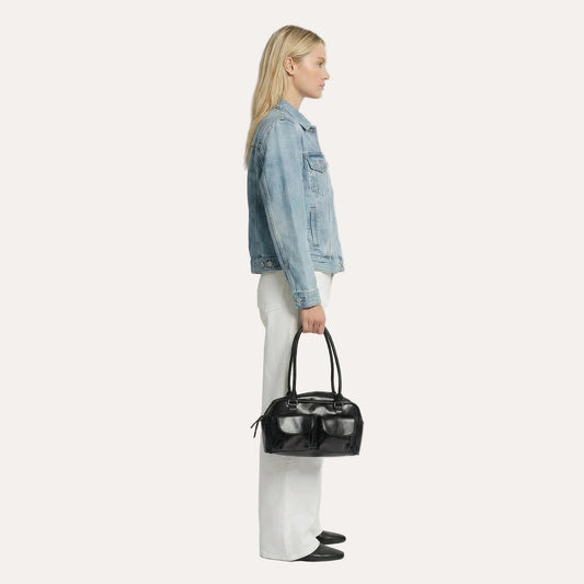 Louise Daily Shoulder Bag - Sleek PU Leather Everyday Carry