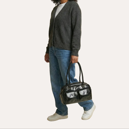 Louise Daily Shoulder Bag - Sleek PU Leather Everyday Carry