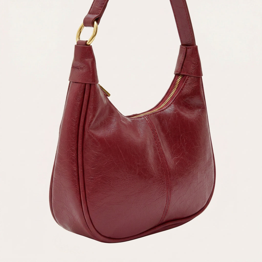 Leya Crossbody Bag | Vegan Leather, Adjustable Strap - Plus size model