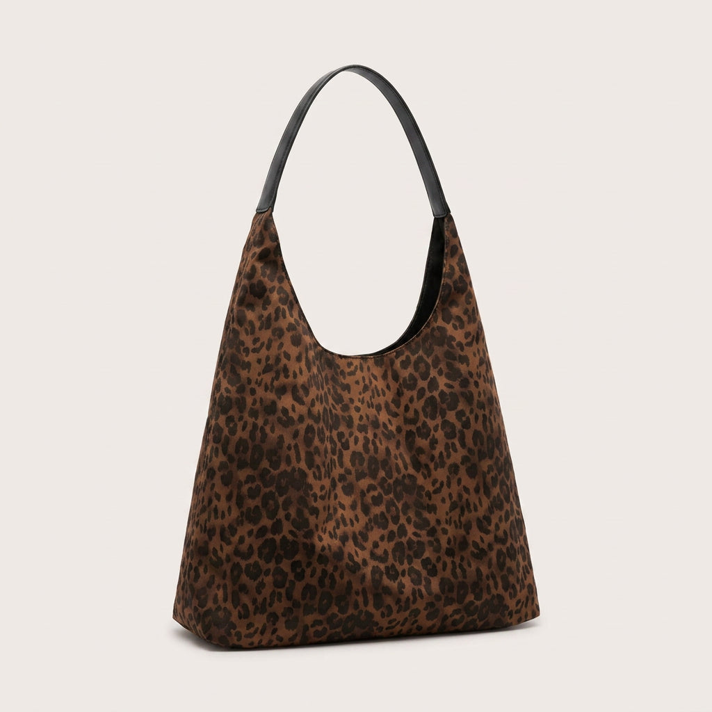 Mila Daily Hobo Bag - Soft Suede-Effect Single Strap - Plus size model