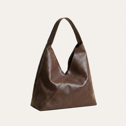 Jenna Shoulder Bag - PU Leather Spacious Carry for 13" Laptops - Plus size model