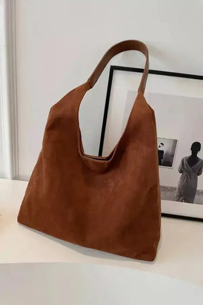 Clarice Hobo Bag - Suede Spacious Multipurpose Carry