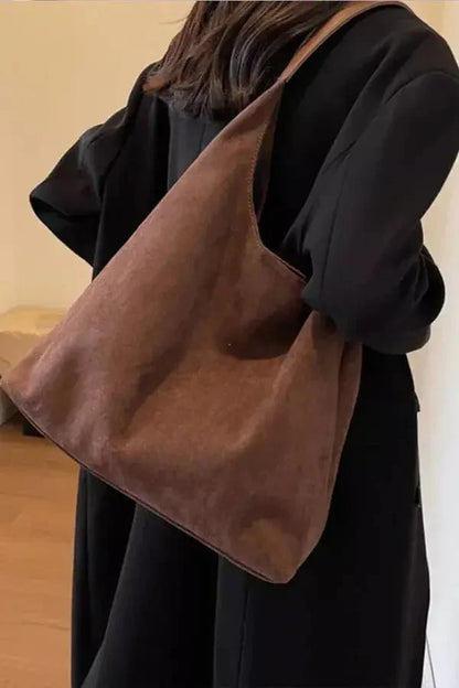 Clarice Hobo Bag - Suede Spacious Multipurpose Carry