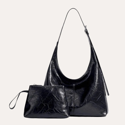 Sable Leather Tote Bag | Distressed Finish, Spacious Design