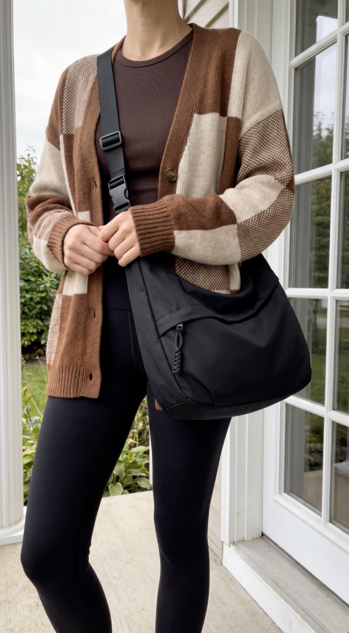 Lightweight Nylon Shoulder Bag