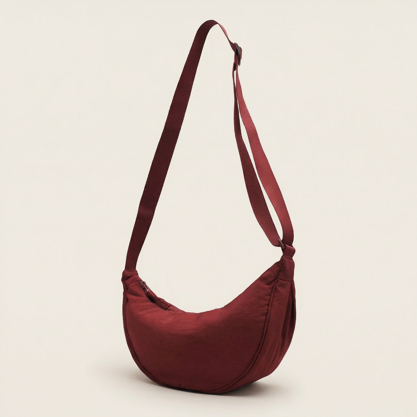 Sola Black Shoulder Bag | Nylon, Adjustable Strap for Women