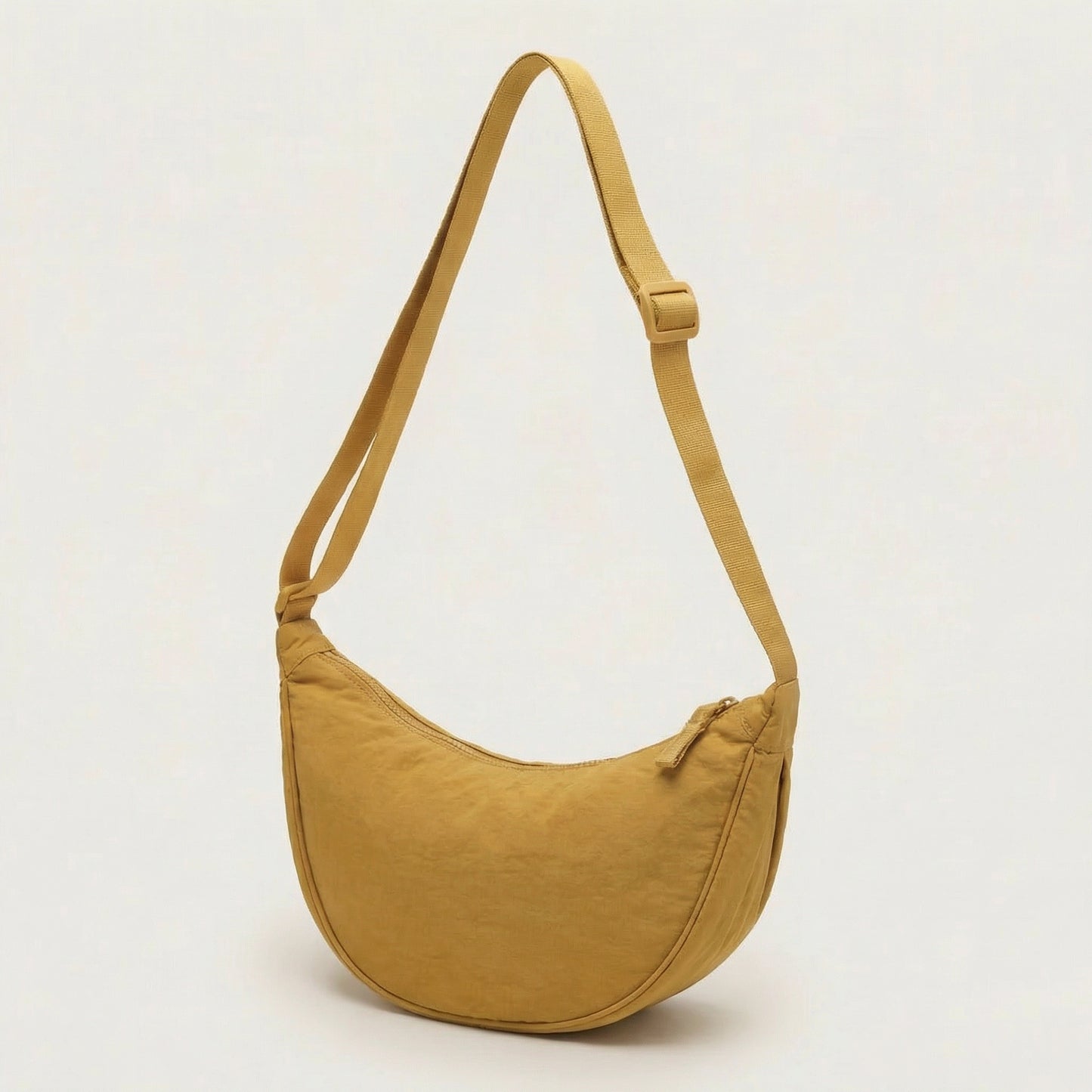 Sola Black Shoulder Bag | Nylon, Adjustable Strap for Women