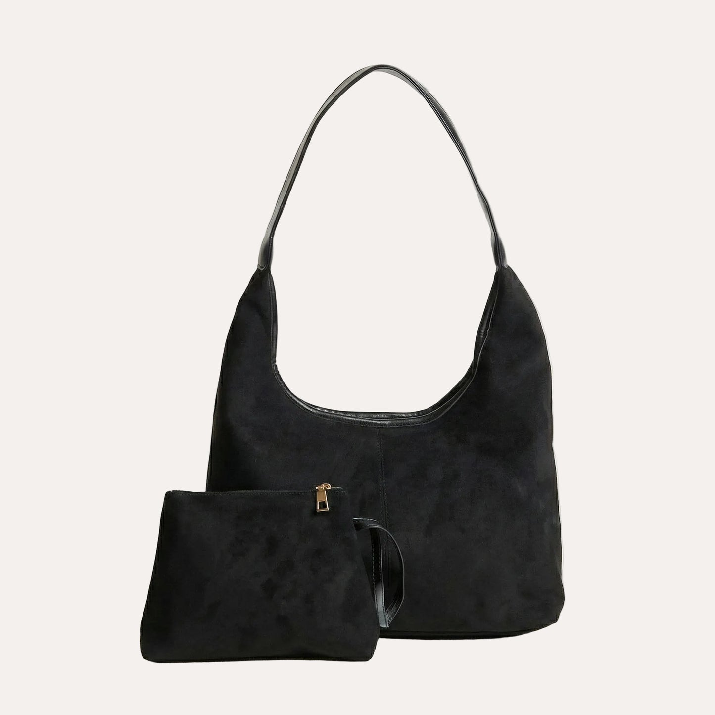 Sura Daily Tote Bag | Vegan Leather, Chic Suede Look