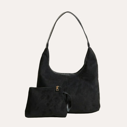 Sura Daily Tote Bag | Vegan Leather, Chic Suede Look