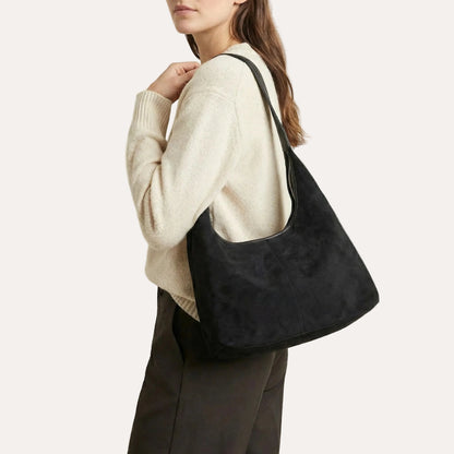 Sura Daily Tote Bag | Vegan Leather, Chic Suede Look