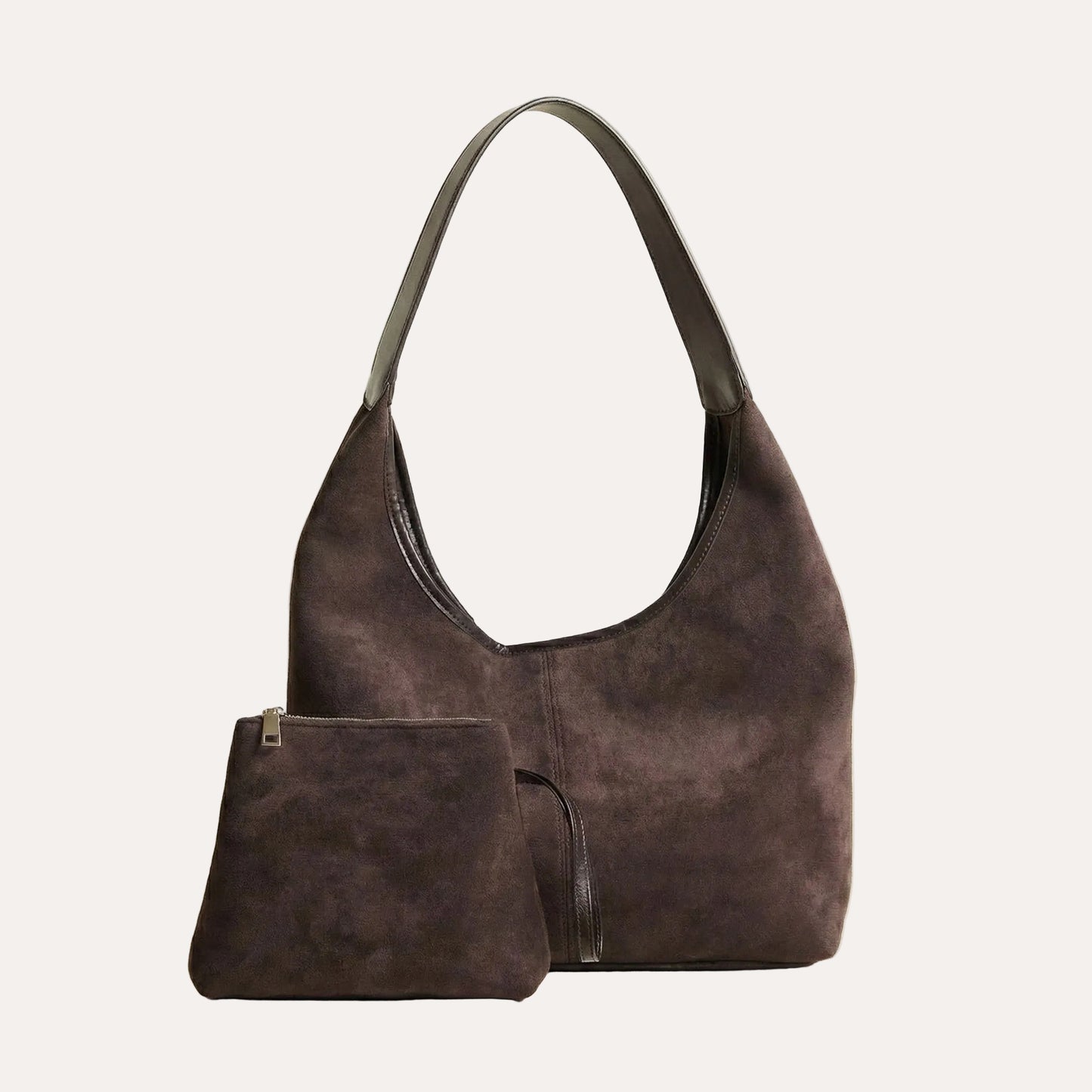 Sura Daily Tote Bag | Vegan Leather, Chic Suede Look
