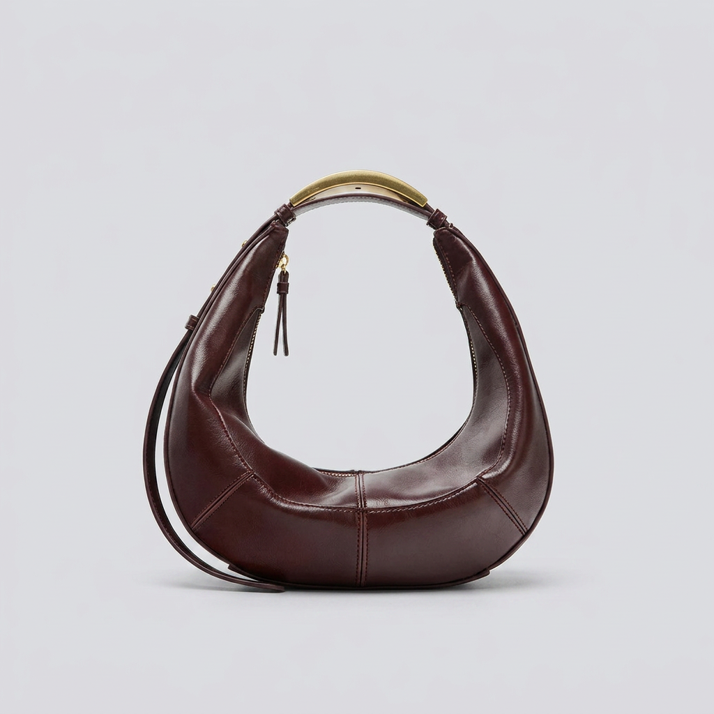 Amanda Crescent Bag - Plus size model