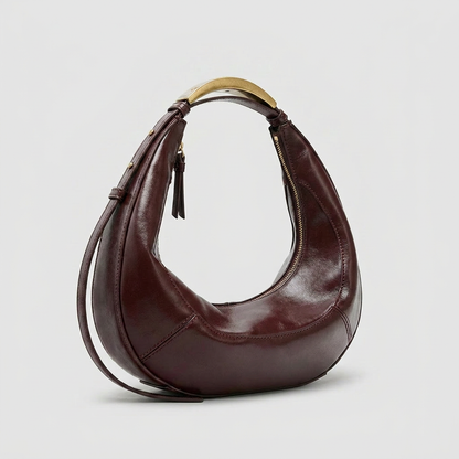 Amanda Crescent Bag - Plus size model
