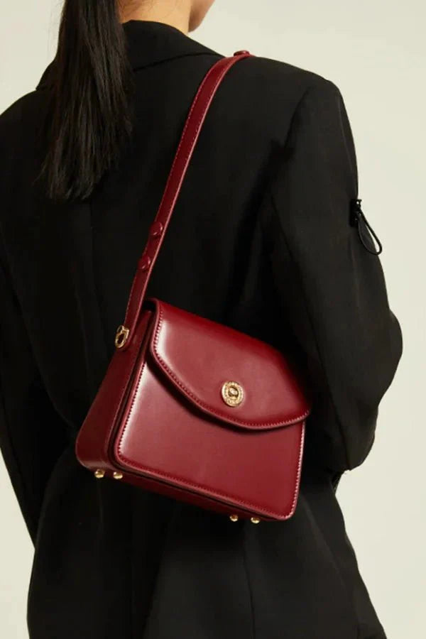Corra Shoulder Bag - PU Leather Structured Evening Carry