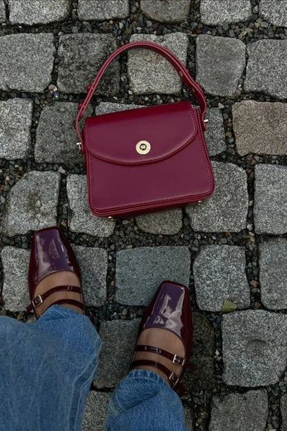 Corra Shoulder Bag - PU Leather Structured Evening Carry