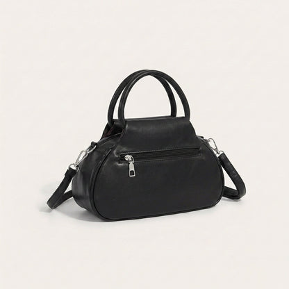 Lyra Shoulder Bag - PU Leather Soft Fold Design - Plus size model
