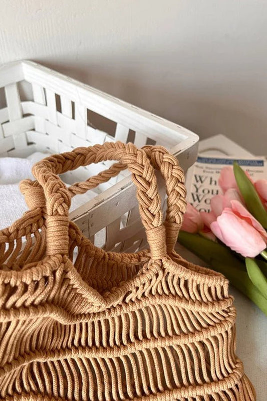 Linnea Tote Bag - PU Leather Woven Everyday Carry
